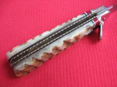 Vintage German Rams Horn Boker 712 Leverlock Switchblade Knife - Custom