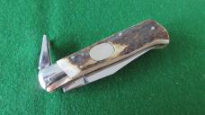 RARE AGA CAMPOLIN 1947-2007 ANNIVERSARY Fulcrum Lever STAG HUNTER Flush OVAL Button