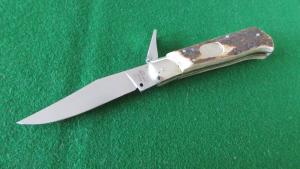 RARE AGA CAMPOLIN 1947-2007 ANNIVERSARY Fulcrum Lever STAG HUNTER Flush OVAL Button