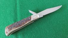 RARE AGA CAMPOLIN 1947-2007 ANNIVERSARY Fulcrum Lever STAG HUNTER Flush OVAL Button