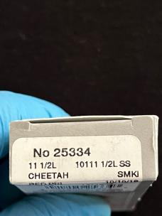 Red Peal Acrylic Case Cheetah Swing Guard Knife