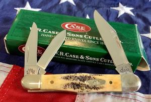 2016 Case xx Whittler Knife (MDL# 6.5383 SS) w/ Sweet Bone Stag Handles -NOS & M/NM