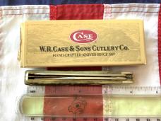 1996 Case xx Slimline Trapper Knife Mdl# 62048 SS, Green Bone Handles -NOS