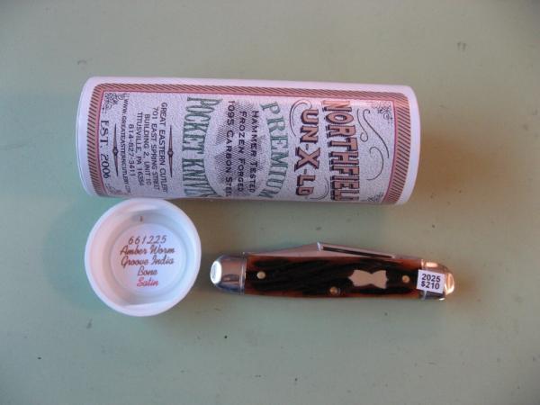 GEC 661225 NORTHFIELD LIL' COWBOY AMBER WORM GROOVE INDIA BONE #1 GEC 661225 NORTHFIELD LIL' COWBOY AMBER WORM GROOVE INDIA BONE #1