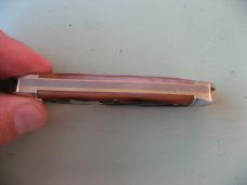 GEC 661225 NORTHFIELD LIL' COWBOY AMBER WORM GROOVE INDIA BONE #2