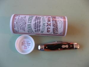 GEC 661225 NORTHFIELD LIL' COWBOY AMBER WORM GROOVE INDIA BONE "STORE"