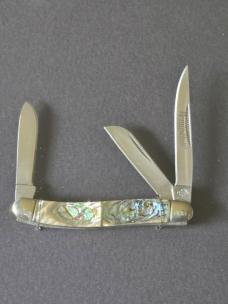 Remington Collector’s Series Complete 12-Knife #000 Serialized Abalone Handles 