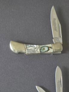 Remington Collector’s Series Complete 12-Knife #000 Serialized Abalone Handles 