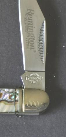 Remington Collector’s Series Complete 12-Knife #000 Serialized Abalone Handles 