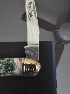 Remington Collector’s Series Complete 12-Knife #000 Serialized Abalone Handles 