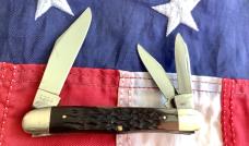 1980 Case xx Whittler (MDL#6308) w/ Brown Bone Handles -NOS in Near Mint Condition