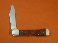 Case xx Brown Maple Burl Wood Mini Copperlock Knife 64067 USA Made in 2023 NIB 71749L SS 
