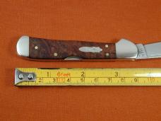 Case xx Brown Maple Burl Wood Mini Copperlock Knife 64067 USA Made in 2023 NIB 71749L SS 