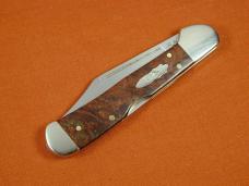 Case xx Brown Maple Burl Wood Mini Copperlock Knife 64067 USA Made in 2023 NIB 71749L SS 