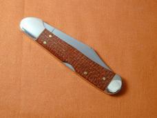 Case xx Smooth Dark Red Burlap Micarta Copperlock Knife 12275 USA Made in 2025 NIB 101549L CS