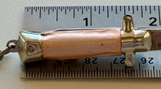 Bambi Miniature Switchblade Knife, Pink Handle, Made By Farfalli In Italy, Unused