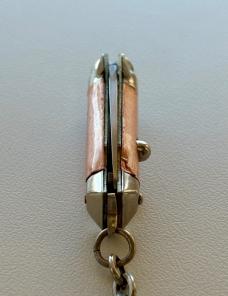 Bambi Miniature Switchblade Knife, Pink Handle, Made By Farfalli In Italy, Unused