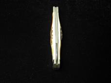 Titusville Cutlery Genuine Burnt Stag Lexingtonian Coffin Jack Knife Rare 1 of 30 COA USA Made