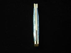 Titusville Cutlery Olympic Blue Giraffe Bone Lexingtonian Coffin Jack Knife Rare 1 of 13 COA USA