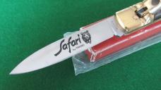 NICE NOS Safari INOX Italy Lever Lock Switchblade MAGRO ETCHED MIB !