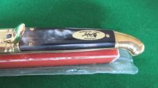 NICE NOS Safari INOX Italy Lever Lock Switchblade MAGRO ETCHED MIB !