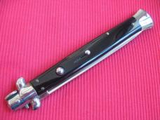 New Old Stock "INOX" 13 Inch Jet Black ITALIAN STILETTO Switchblade Knife