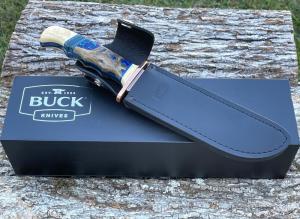 BUCK LEROY REMER CUSTOM 124 ** CHOLLA CACTUS BIRDSEYE MAPLE TRIM FIXED BLADE