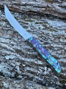 BUCK LEROY REMER CUSTOM 107 ** PAUA STEAK KNIFE SET