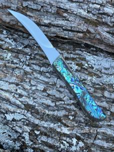 BUCK LEROY REMER CUSTOM 107 ** PAUA STEAK KNIFE SET