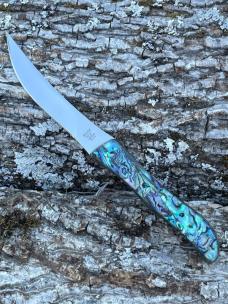 BUCK LEROY REMER CUSTOM 107 ** PAUA STEAK KNIFE SET