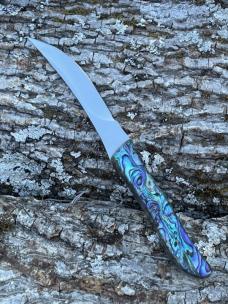 BUCK LEROY REMER CUSTOM 107 ** PAUA STEAK KNIFE SET