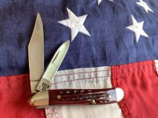 Case xx 1996 Peanut (6220 SS)  Pocket Knife with Red Bone Handles