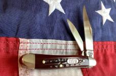 Case xx 1996 Peanut (6220 SS)  Pocket Knife with Red Bone Handles