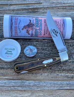 GEC TIDIOUTE ** 721123 LB CAMO MICARTA CODY SCOUT LOCKBACK