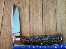 Schatt and Morgan Mountain Man Lockback Golden Root Jigged Bone 2003 Please Read
