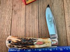 Robeson by Queen Mountain Man Lockback  STAG Tool Steel Blade 1 of 100