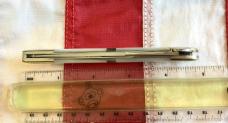 Russell Large Locking Toothpick Pocket Knife w/ Great Mother of Pearl Handles + Abalone Band - NOS