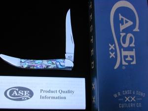 Case xx Smooth Abalone Small Texas Toothpick Knife 12002 USA Made NIB 810096 SS