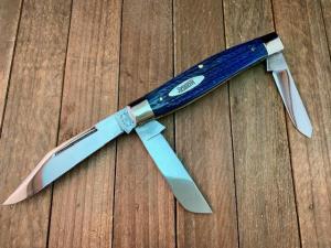 Marbles MSA Gladstone Michigan (Dave Shirley) Stockman Blue Italian Jigged Bone 2001