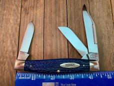 Marbles MSA Gladstone Michigan (Dave Shirley) Stockman Blue Italian Jigged Bone 2001