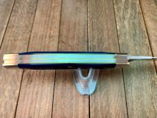 Marbles MSA Gladstone Michigan (Dave Shirley) Stockman Blue Italian Jigged Bone 2001