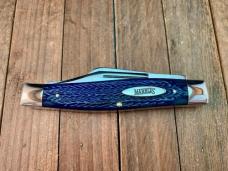Marbles MSA Gladstone Michigan (Dave Shirley) Stockman Blue Italian Jigged Bone 2001