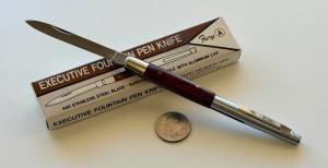 Vintage Fury Executive Fountain Pen Folding Knife With Original Box Japan Unused