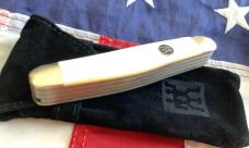 J A Henckels 4 Blade Stockman Pocket Knife w/ Flashy Mother of Pearl Handles -NOS