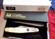J A Henckels 4 Blade Stockman Pocket Knife w/ Flashy Mother of Pearl Handles -NOS