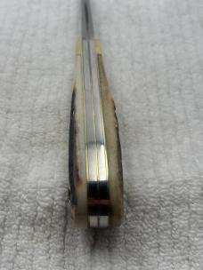 Bowen USA Large 2 Blade Bullet Knife Made For LL Bean Stag Handle (136)