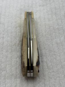 Bowen USA Large 2 Blade Bullet Knife Made For LL Bean Stag Handle (136)