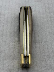 Bowen USA Large 2 Blade Bullet Knife Made For LL Bean Stag Handle (136)
