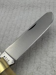 Bowen USA Large 2 Blade Bullet Knife Made For LL Bean Stag Handle (136)