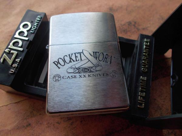 Zippo Lighter Case XX Pocket Worn Zippo Lighter Case XX Pocket Worn